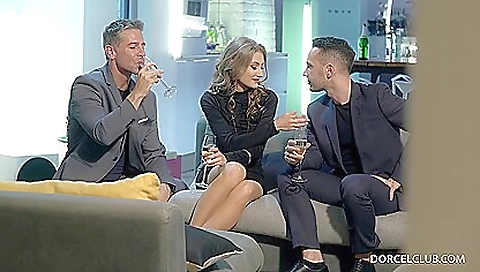 Sexy brunette with a tattooed face is getting her pussy fucked