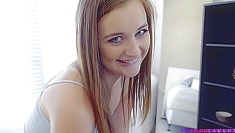 Cute brunette takes a deepthroated blowjob from boyfriend