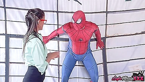 Big tits brunette milf blows a hard dick in her crotch