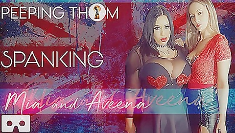 Two busty lesbians are having lesbian domination in vr