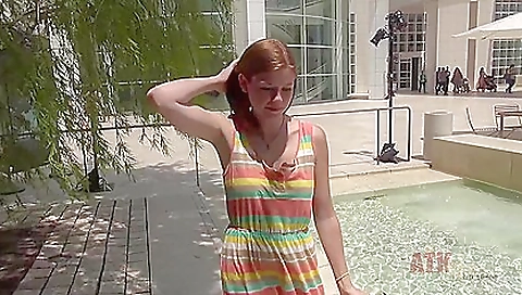 Busty girl takes a luxurious deep-bath and stretches a bunch