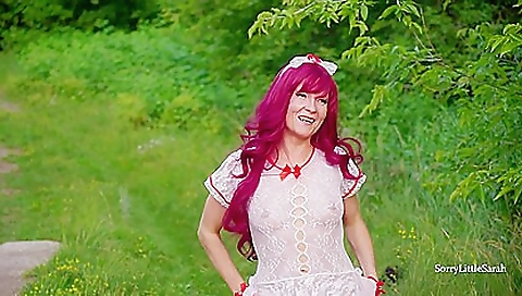 Busty brunette 18+ girl is having anal sex in the outdoors