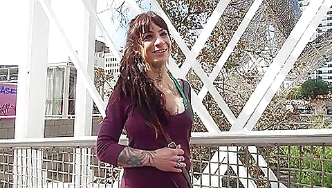 Big tits casting scene featuring a sexy girl with big boobies