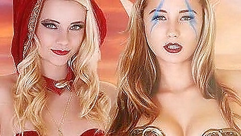 Sexy naked porn show in which a girl and a dude are dressed