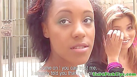 Asian ebony and black babes have a hot threesome in POV