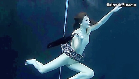 Adriana and catka with great lingerie in swimming pool