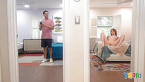 Busty teen with tattoos gets fucked and gets a facial