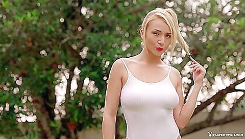 Amazing blonde naked porn movie in the hottest scene