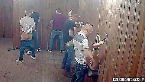 Big black dick fucked in her mouth and pussy in the foursome