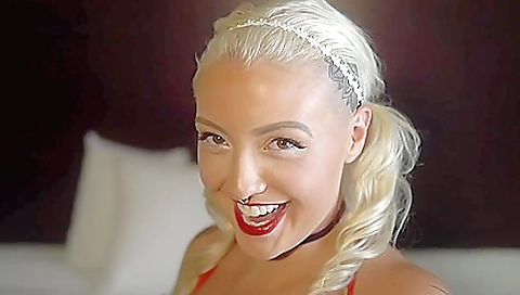 Busty redhead with tattooed ass fucks in group sex