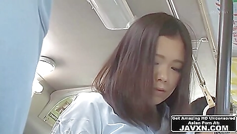 Hot Asian Teen 18+ Fucked On The Public Bus - Anal